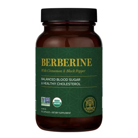 Берберин 1200 mg + Цейлонска канела 100 mg + Черен пипер 10 mg – Баланс на кръвната захар и липидите, 60 капсули