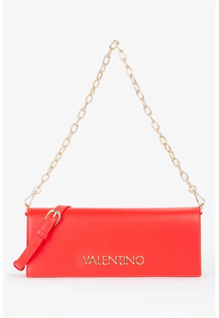 Чанта през рамо Stefany от еко кожа - Корал