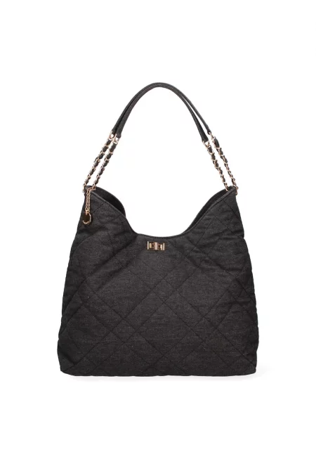 Чанта с дръжка с верижка - Черен