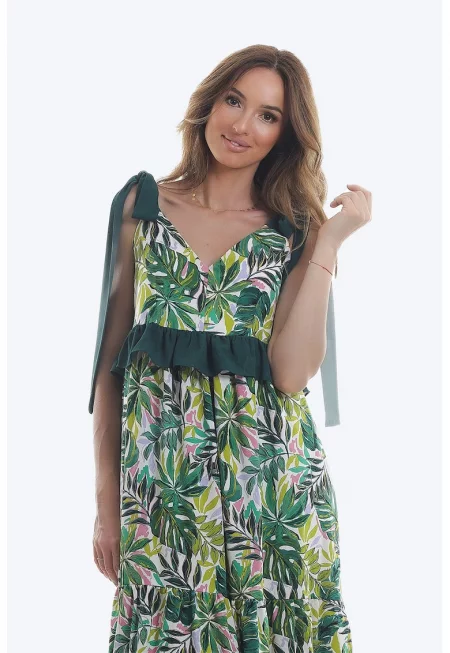 Дълга флорална рокля