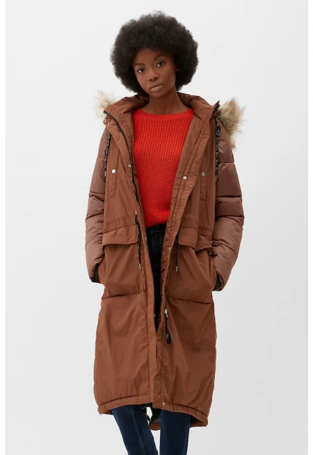 Дълго зимно яке с качулка