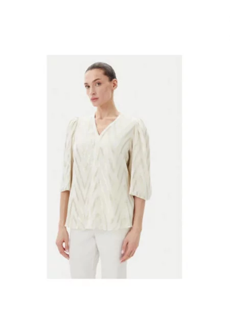 Дамска блуза  BBW4486 - Вискоза - Бежово