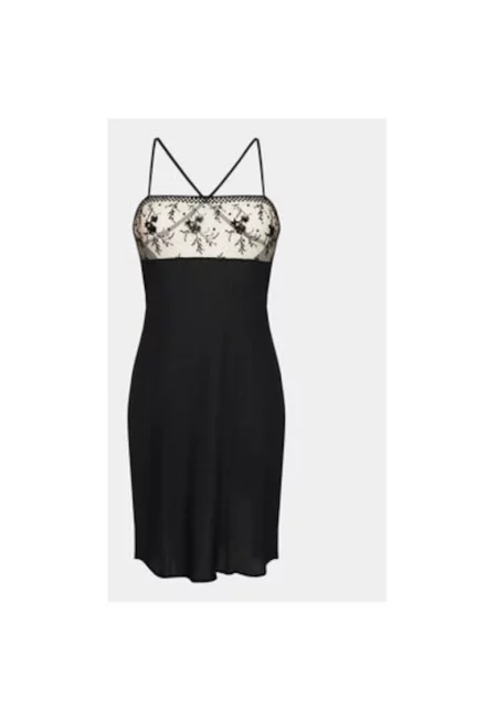 Дамска нощница  303815561 - Полиестер - Черен