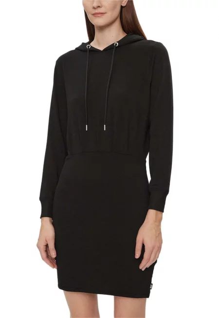 Дамска рокля  DP3D4832 - черна - памук