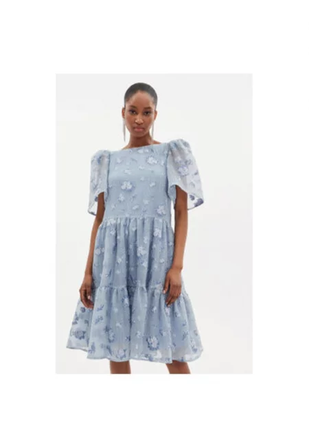 Дамска рокля - Изработка по поръчка - 303620011 - Полиестер/Полиамид - Синя