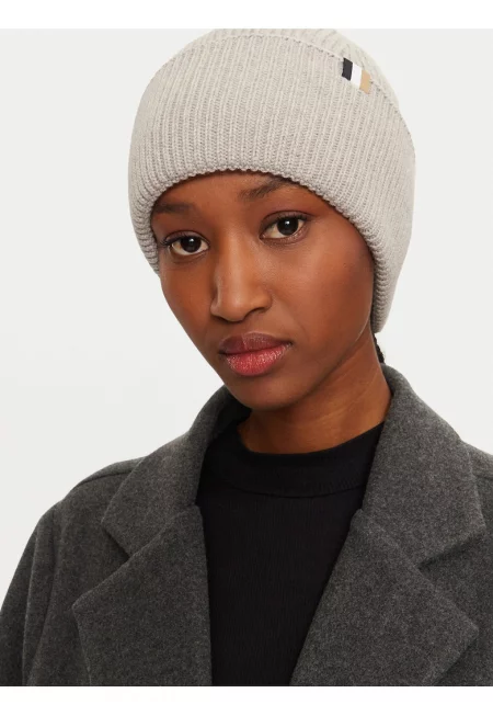 Дамска шапка -  сива - материал полиамид - един размер