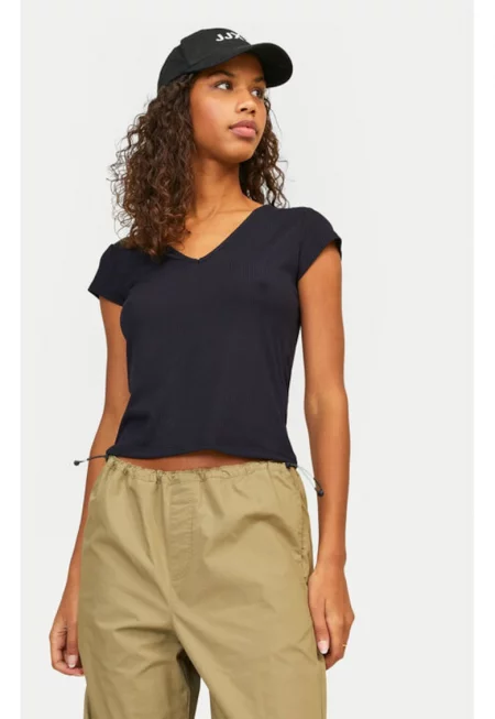 Дамска тениска -  304703119 - Полиестер - Черна - Черен