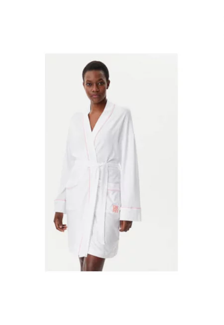 Дамски халат -  305145642 - Памук/Вискоза - Бял