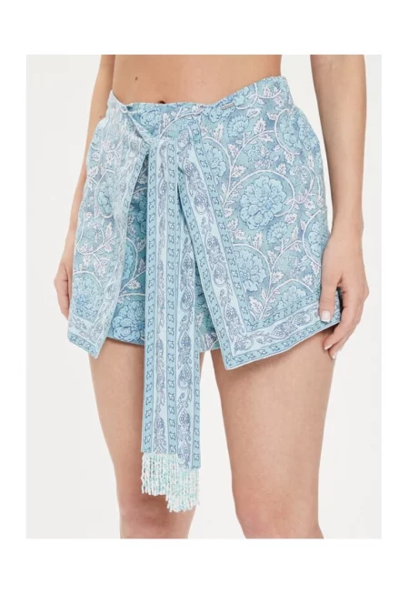 Дамски панталон -  79989 - Памук - Син