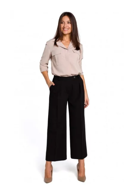 Дамски панталон -  полиестер/вискоза - черен1