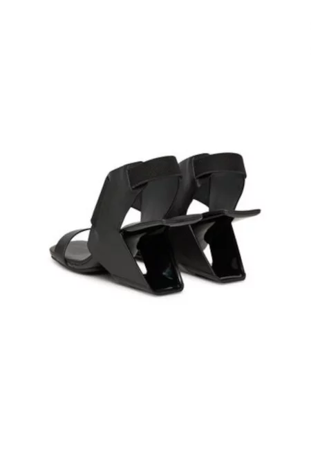 Дамски сандали - 109100116 -  Естествена кожа - Черен