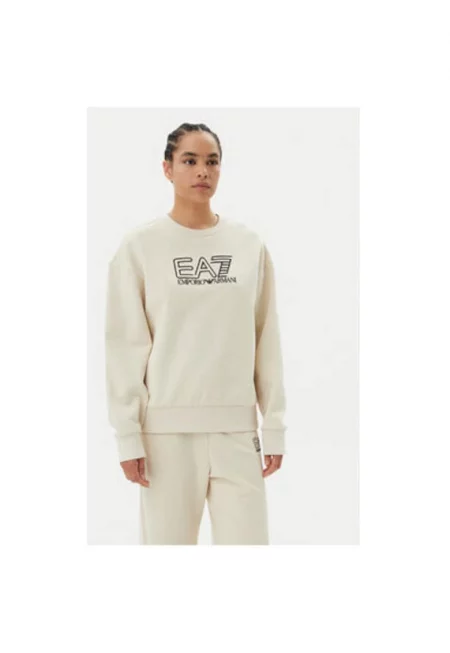 Дамски сандали Emporio Armani  7W000100 AF10377 - памук/полиестер - бежов