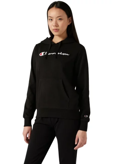 Дамски спортен суитшърт  полиестер/памук - черен