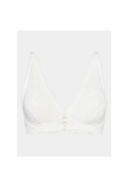 Дамски сутиен -  303687885 - Полиамид/Еластан - Бял - Бял