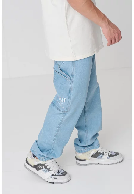 Дънки KK Retro с паднало дъно - Пастелносин