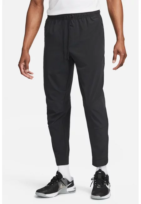 Фитнес панталон Unlimited с Dri-FIT и цепки с цип - Черен