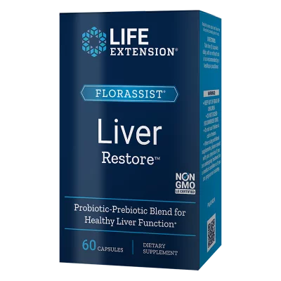 Florassist® Liver Restore/ Пробиотик в подкрепа на черния дроб х 60 капсули