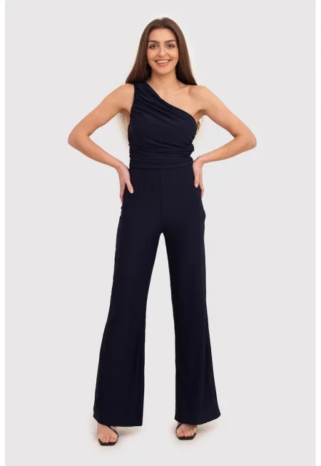 Гащеризон с едно рамо и горна част с къдрички PA610