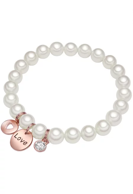 Гривна 32235 с перли - Бял