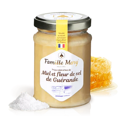 Honey & fleur de sel de Guérande - Мед и морска сол, 230 g