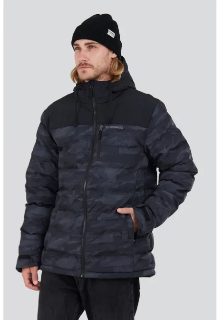 Капитонирано зимно яке Passat - Сив/Избеляло черно