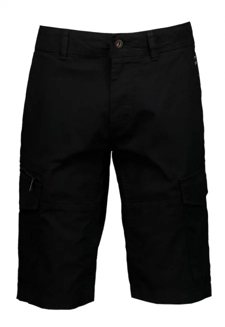 Карго бермуди от деним - Черен