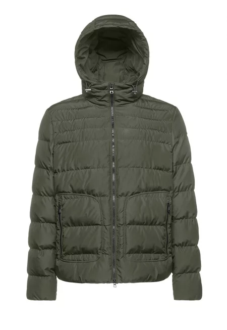 Късо яке Magnete с джобове с цип - Каки