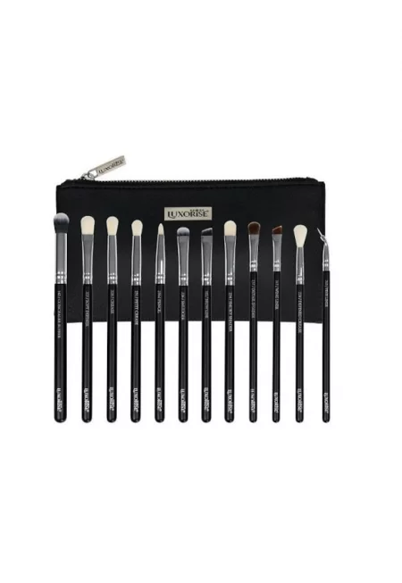 Комплект четки -  Чанта за съхранение - Сребриста - 12 Четки