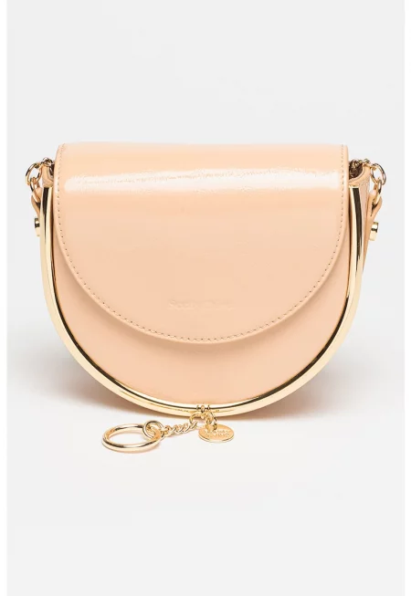 Кожена чанта crossbody с метален детайл Mara от See by Chloe