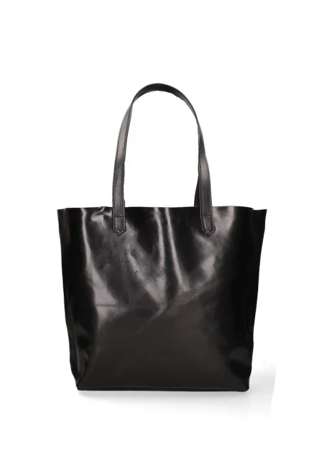 Кожена шопинг чанта