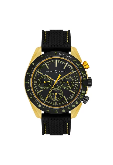 Мъжки часовник  модел MXG3113 - пластмасов корпус 43 мм - черна силиконова каишка - водоустойчив на 5 ATM