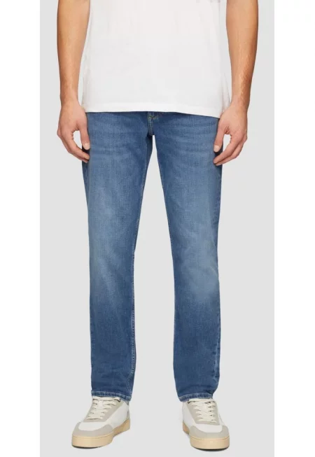 Мъжки дънки Nelio - средна талия - прилепнали - тънки крачоли - тъмносин