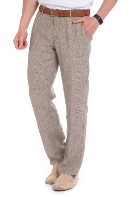 Мъжки кафяви панталони Eton 5693 - Кафяв