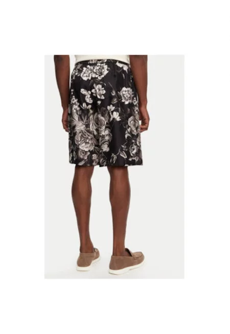 Мъжки къси панталони Dolce Gabbana - GV37AT IS1VS - Копринени - 50 EU - Черни