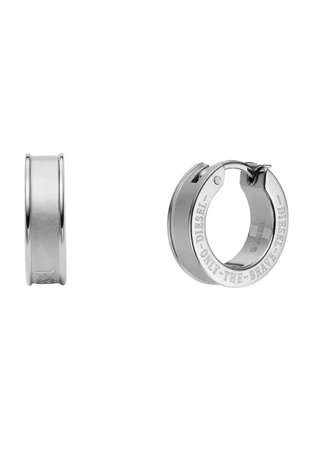 Обеци от неръждаема стомана с лого