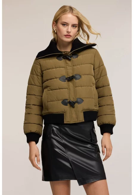OLTRE - Късо зимно ватирано яке - Маслинено зелено