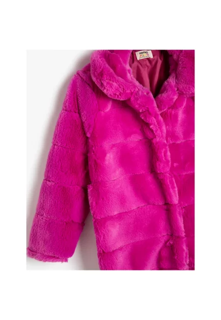 Палто от еко пух с яка Peter Pan