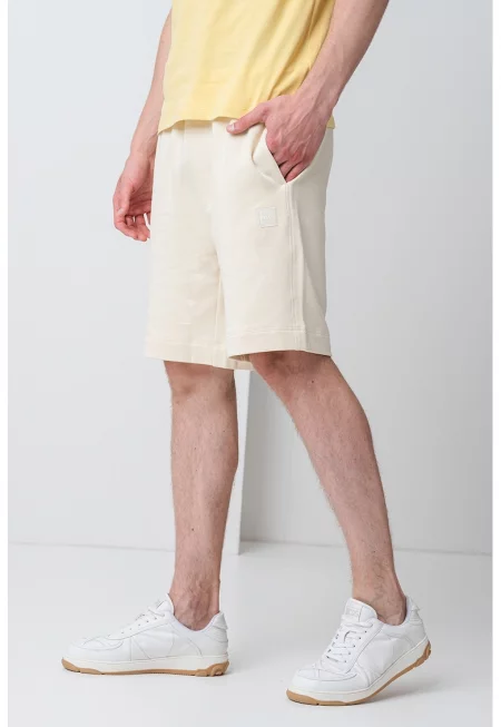 Памучни спортни бермуди - Слонова кост