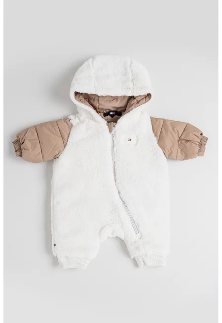 Подплатен гащеризон с качулка