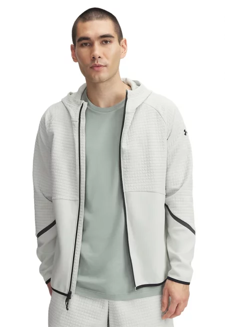 Поларено худи Unstoppable с релеф - Светлозелен