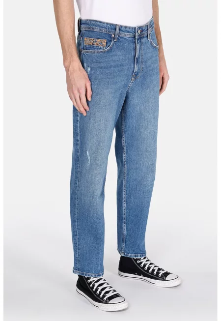 Прави дънки деграде - Кралско Синьо