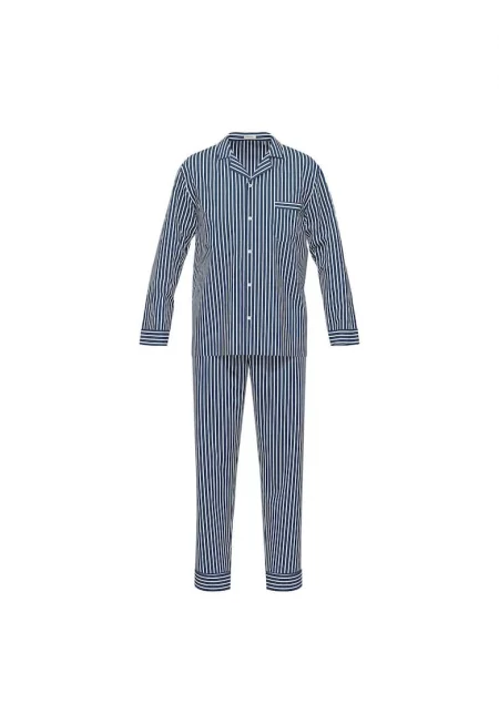 Раирана памучна пижама