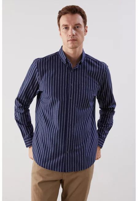 Раирана памучна риза