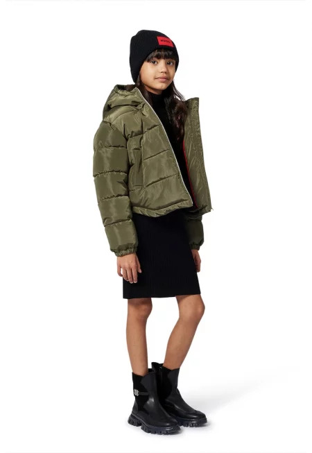 Рокля с пришито лого - Черен