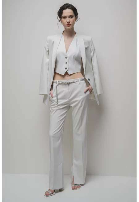 Сако Alinue с цепка на гърба - Слонова кост