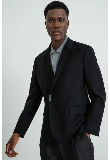 Сако с вълна - Черен