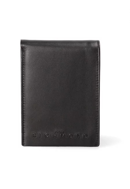 Сгъваем кожен портфейл - Черен