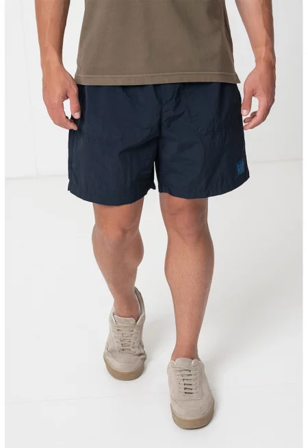 Шорти с еластична талия - Тъмносин