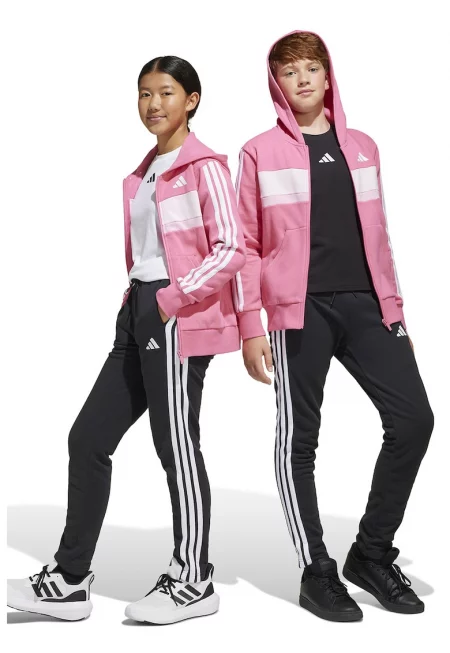 Спортен екип с памук с лого - Бял/Розово