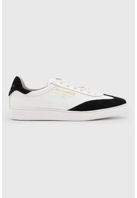 Спортни обувки Thelma от кожа и велур - Бял/Черен